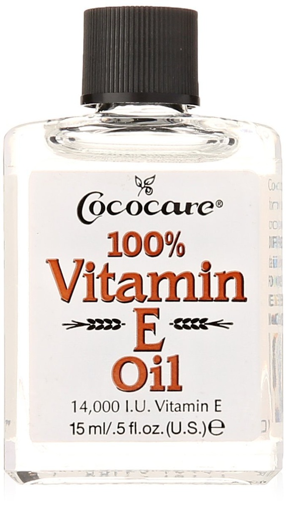 COCOCARE 100% Vitamina E Oil, 14000 UI, 0,5 Fl Oz - Moisturizador de piel " Protección antioxidante