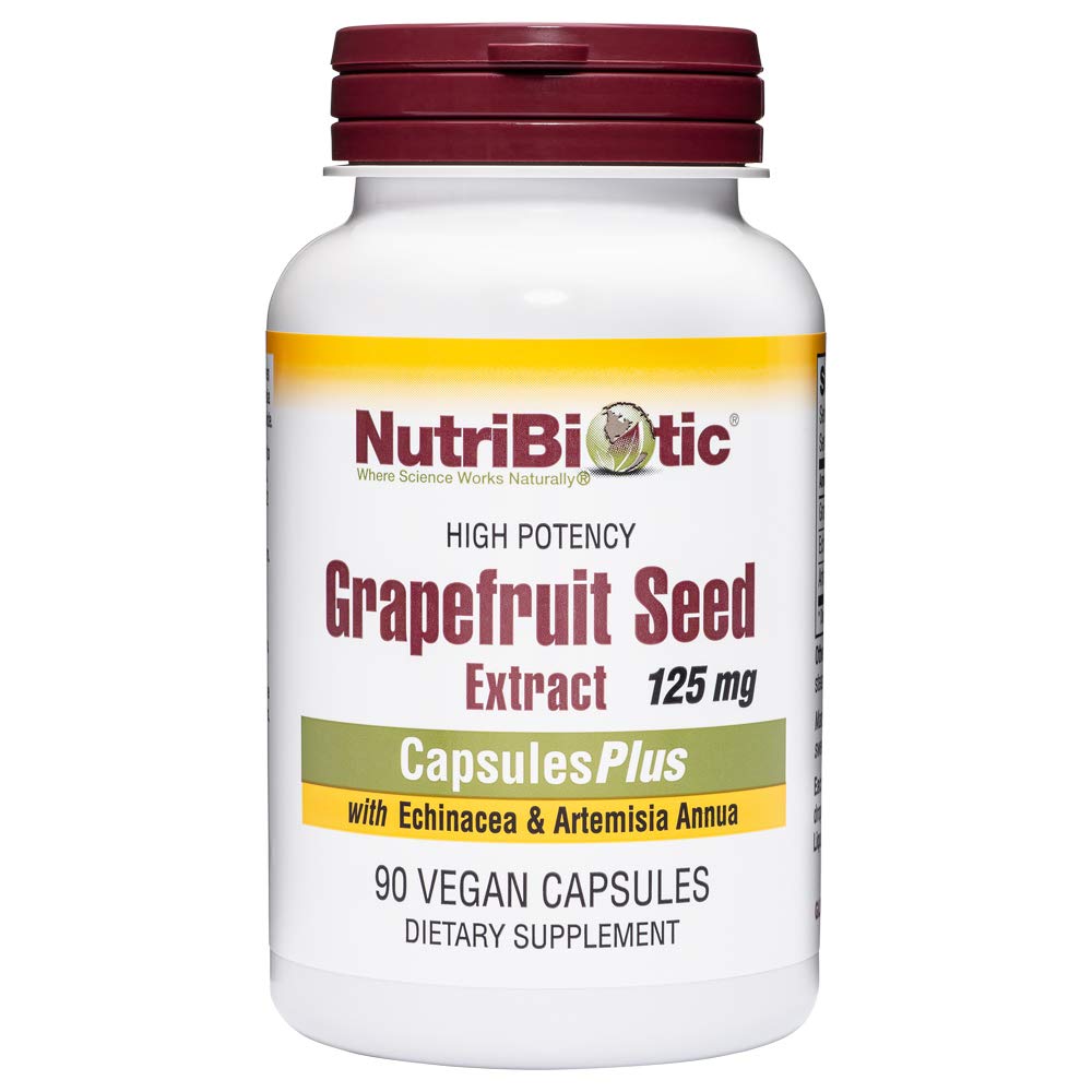 NutriBiotic Grapefruit Seed Extract CapsulesPlus, 125 mg de GSE, 90 Conde