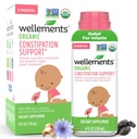 Wellements Organic Constipation Support for 6 Month+ Babies & Toddlers (4 Fl Oz) Silencio USDA Certified & Gentle Constipation Relief* for Infants with No Harsh Laxatives with Dispenser