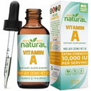 Por qué no la vitamina natural A gotas 10000 UI - Retinil líquido Palmitate con aceite de MCT de coco, Vegan VIT Un suplemento para la piel - 1 oz sublingual Tintura