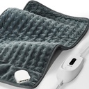 Almohadilla de calefacción para el dolor trasero y los calambres de período, FSA HSA Eligible, 12"x 24" Gran Almohadilla de calefacción eléctrica para calambres, dolores musculares, artritis, hombro, 2H de cierre automático, lavadora, húmeda y seca