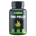 Pine Pollen Suplemento wtih Ginger Root y Vitamina C, 99% Cracked Cell Wall,120 Veggie Capsules,Focus ventajaImmune Mejorar para Mujeres y Hombres