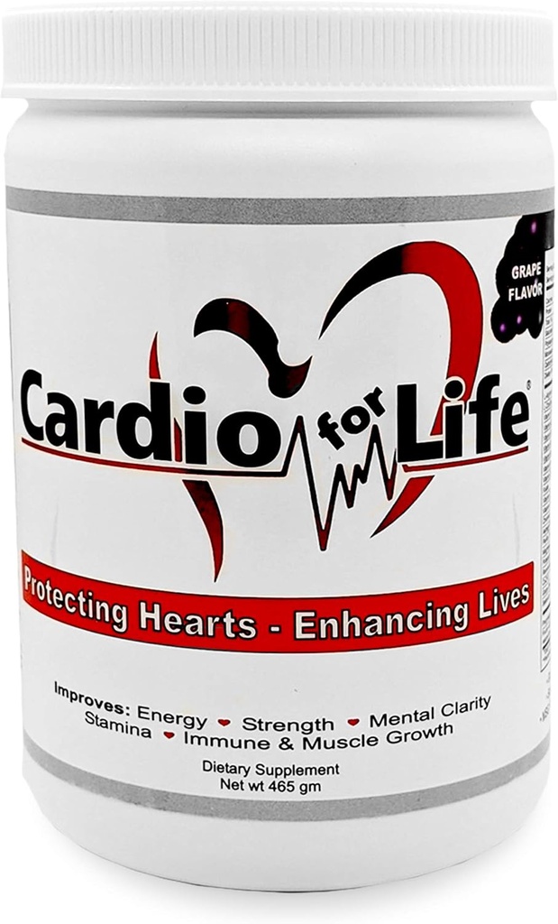 CardioForLife - 16 oz. Polvo w / AstraGin - sabor de uva