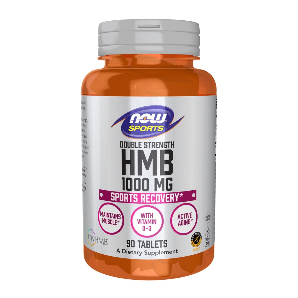 AHORA Foods Sports Nutrition, HMB (β-Hydroxy β-Metilbutyrate), Doble fuerza 1000 mg, 90 Tablets