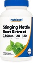 Nutricost Stinginging Nettle Root Extract 7500mg Equivalent, 120 Capsules - Vegetarian Friendly, Non-GMO, Gluten Free