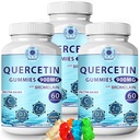 (3Pack) Quercetina Gummies - Quercetina con Bromelaina Vitamina C + Zinc Vitamina D3 – Quercetina Chewable Suplementos 900 mg - Quercetina para niños y adultos (3)