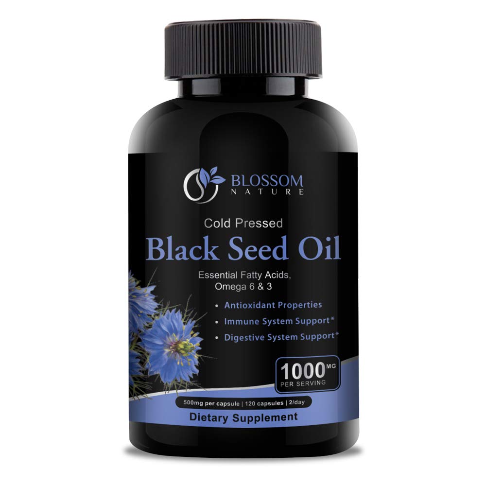 Black Seed Oil Capsules 1000mg - Premium Black Cumin Seed Oil Capsules - Black Seed Oil Liquid Pills - Virgin Cold Presionado Nigella Sativa Oil Pills - Blackseed Oil - 120 Cap (2 Month Supply)