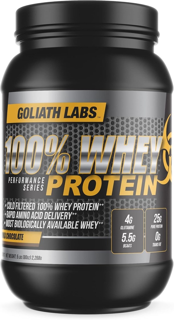 Goliat Labs 100% Whey Protein Powder 10 lb (Peanut Butter-Chocolate)