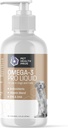 Omega 3 Aceite de pescado para perros - Omega 3 Pro Skin &amp; Coat Dog Fish Oil Suplemento w / Bomb - Fish Oil Omega 3 Suplemento - EPA &amp; DHA Fatty Acid Fish Oil for Dogs Skin and Coat - 8 oz
