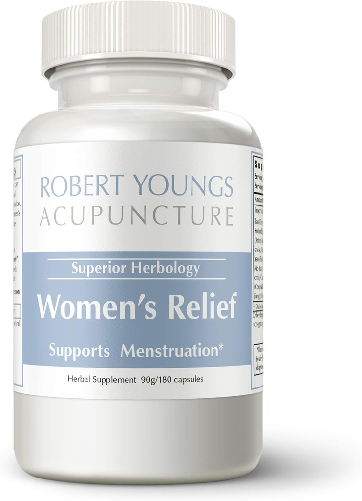 Alivio de las mujeres — Best Herbal PMS, Menstrual Pain " Period Cramping Reliever (180 capsules) Silencio Acción rápida Formula ayuda a aliviar la tensión, armonizar " Nourish Blood, Smooth Liver Qi " Break up Stagnation