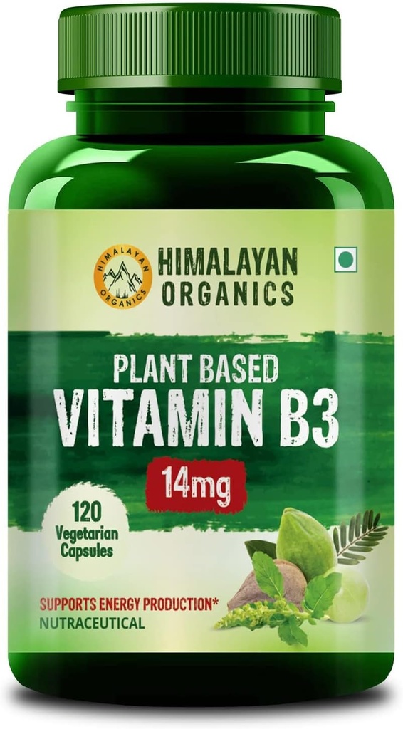 Genérico Vitamina B3 Apoyo a la piel sana y el corazón 120 cápsulas