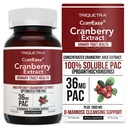CranEaze®: Cranberry Juice Extract Plus D-Mannose – 36 mg PAC, 100% Soluble PAC - Apoyo a la salud de la tradición urinaria – más eficaz píldoras de arándano para mujeres, UTI Suplemento de arándano - 60 cápsulas