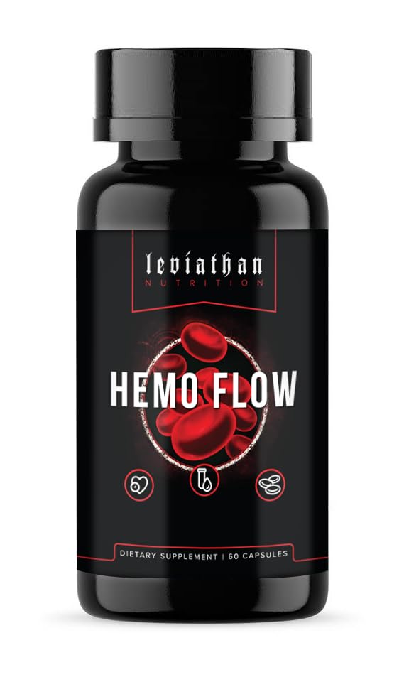 Leviatán Nutrición Hemo Flow tención Suplemento con Nattokinase para el óxido nítrico