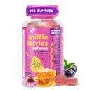 Squiggles Sniffle Berries Elderberry Gummies with Bee Propolis & Echinacea, Kids Immune Booster, Propolis Gummies for Health, Toddler Vitamins for Immune Support, Tasty Chewy Gummy (100 Cuenta)