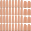 Guantes protectores de aletas de gel ANCIRS, cunas de aletas de gel / palancas - Diferentes tamaños Fingertips de silicona para agarre de manos, piel de eczema (40pcs)