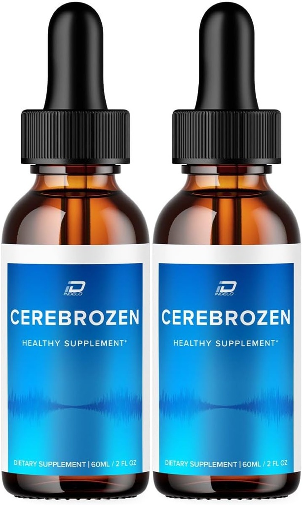 Cerebrozen Tinnitus Ear Drops - Cerebrozen 24, Cerebrozen Liquid Drops, Cerebrozen Reseñas, Cerebrozen Drops for Ear Relief (2 Pack - 120 ML)