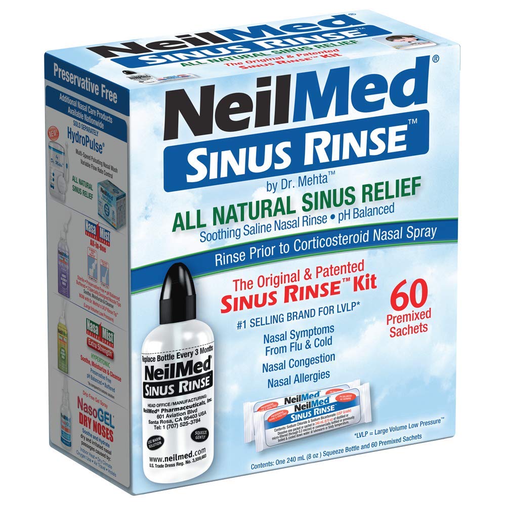 NeilMed Sinus Rinse - Un completo Sinus Nasal Rinse Kit, 50 cuenta (Pack of 1) El conde puede variar