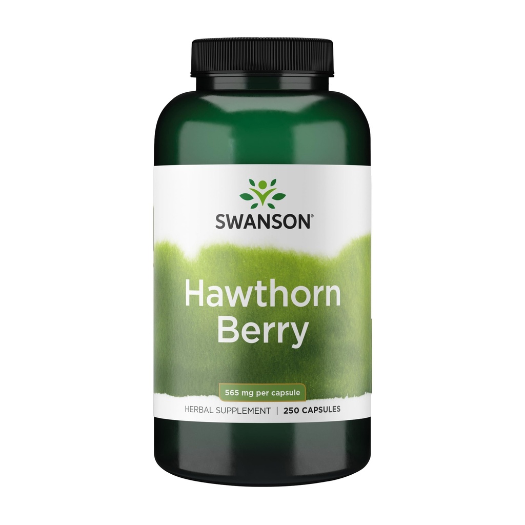Swanson Hawthorn Berry - Antioxidante, Circulation Support (250 cápsulas, 565 mg cada uno)