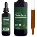 Global Healing Center - Selenium 200mcg, Selenium Supplement Drops with Organic Ingredients, Antioxidants for Thyroid and Immune Support, Non-GMO & Gluten-Free, for Men &amp; Women - 2 Fl Oz