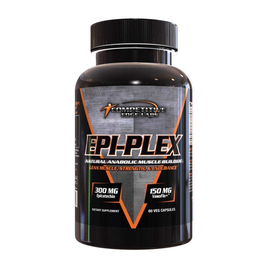 EPI-PLEX by Competitive Edge Labs ( CEL ) : Premium Epicatechin Testosterone Booster para el crecimiento muscular " Lean Strength Gains 300 mg EPIPLEX
