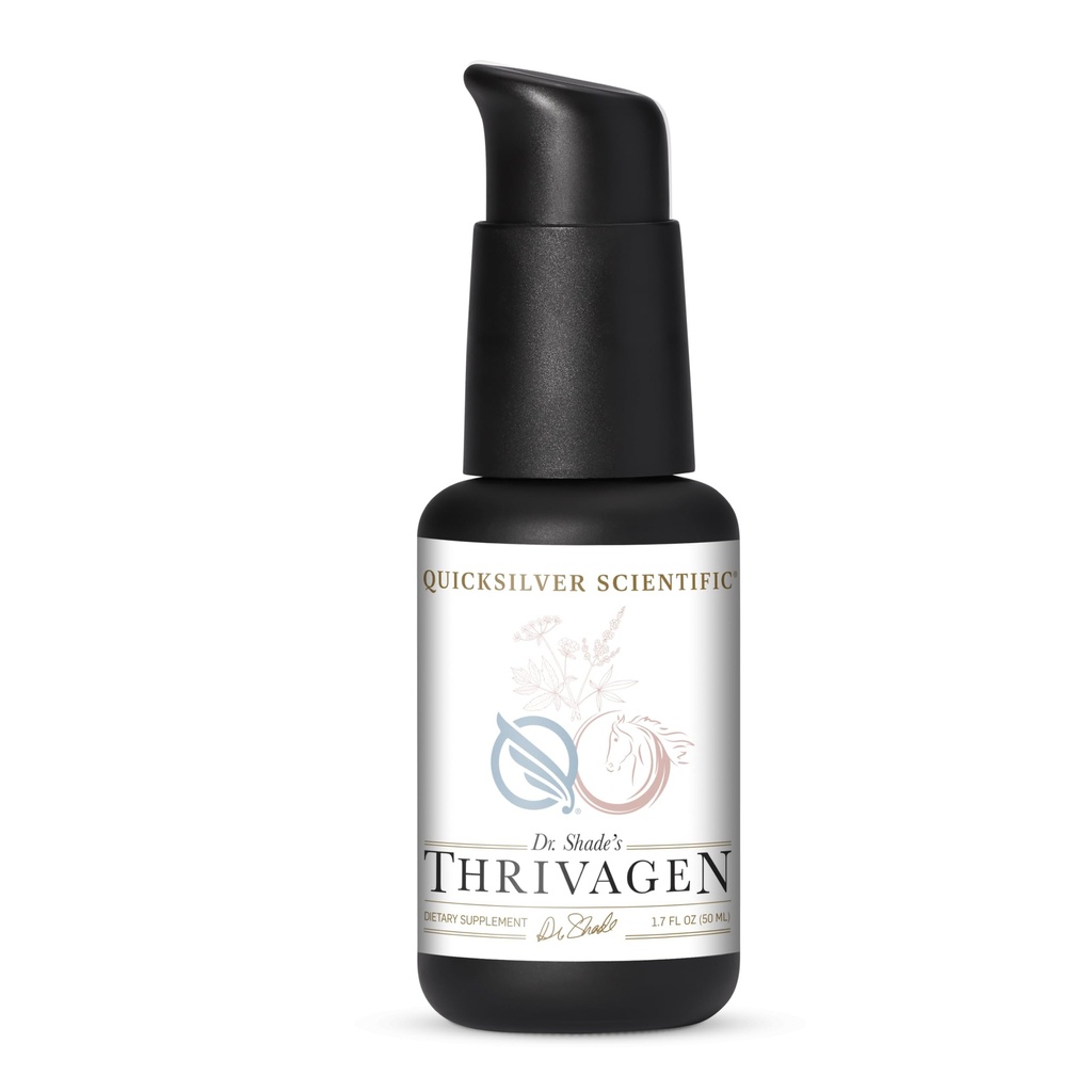 Quicksilver Scientific Thrivagen - Women's Health Supplement with 15 Energy, Hormone Balance &amp; Adrenal Support Botanicals - Adaptogenic Herbs with Shatavari, Rhodiola &amp; Maca Root (1.7oz / 50ml)