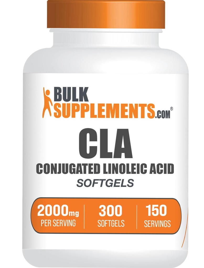 BulkSupplements.com Softgels de ácido linoléico conjugado - CLA Supplements, CLA 2000mg, CLA Safflower Capsules, CLA Pills - 2 CLA Softgels per Serving, 150-Day Supply, 300 Softgels
