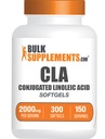 BulkSupplements.com Softgels de ácido linoléico conjugado - CLA Supplements, CLA 2000mg, CLA Safflower Capsules, CLA Pills - 2 CLA Softgels per Serving, 150-Day Supply, 300 Softgels