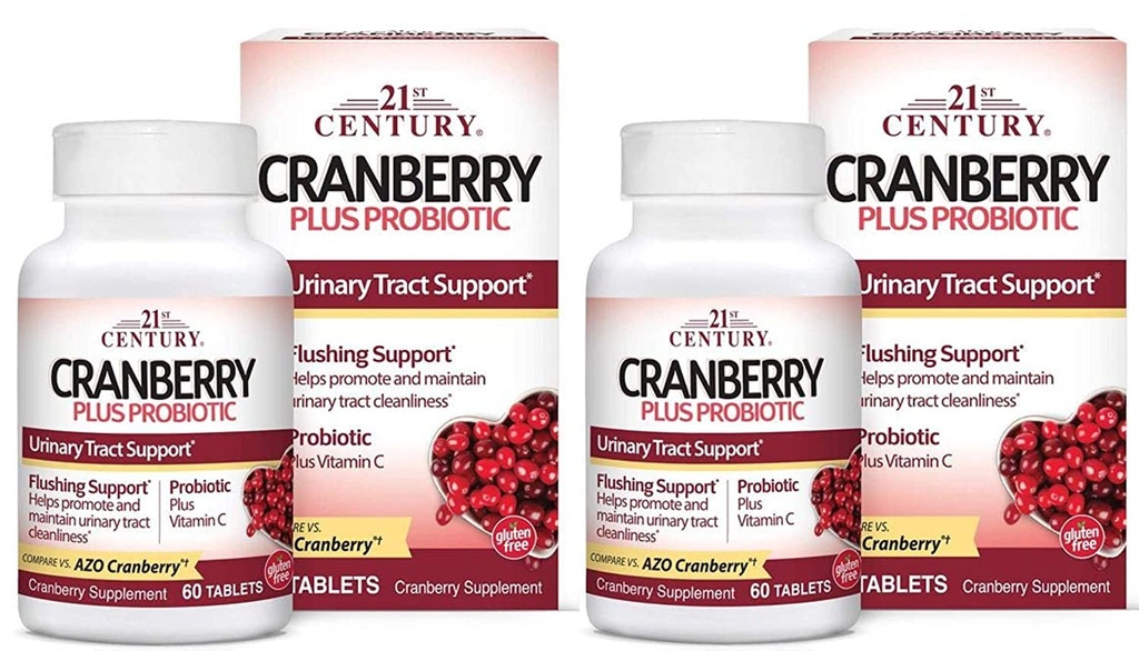 21st Century Cranberry Plus Probiotic Tablets,2 Conde