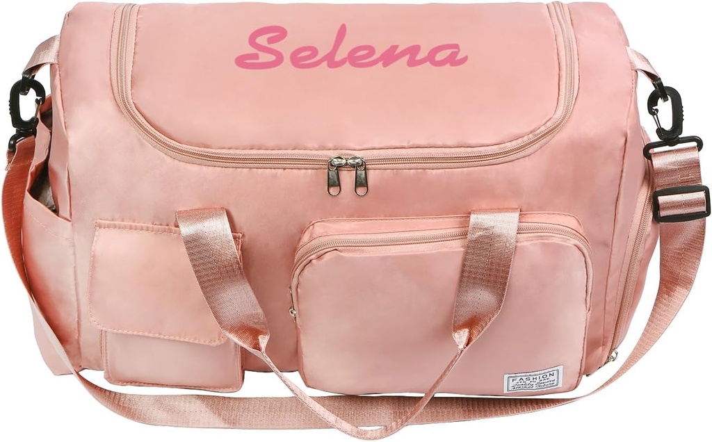 Bolsa de pulverización personalizada para mujeres: Multicompartimiento impermeable con correa de hombro, regalo para amante de viaje