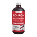 Suplemento de hierro líquido Silencioso Certificado orgánico, Sabor de Berry - Absorción de vitamina C de alimentos enteros " Vitaminas de construcción de sangre B - Metil B12, L-Methylfolate " B6 - Apoyos Niveles de hierro saludables - 7.6 oz