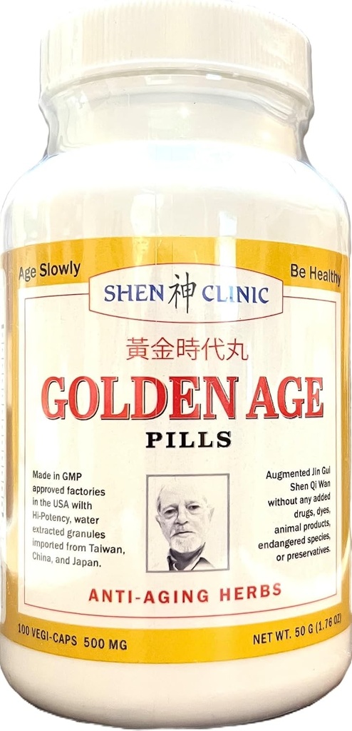 Pills de Edad de Oro Todo Suplemento Natural para Seniors - 100 Capsules