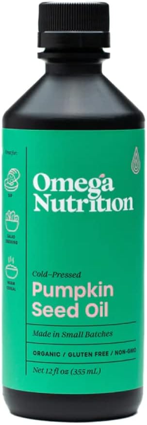 Aceite de semilla de calabaza de Omega, 12 onzas