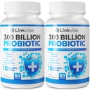 Probiótico 300 Billones CFU - 12 Strains with Organic Prebiotics for Digestive & Gut, Immune, Bloating Health - Probiotics for Women and Men - Daily Dairy Free, Shelf Stable - 120 Condes