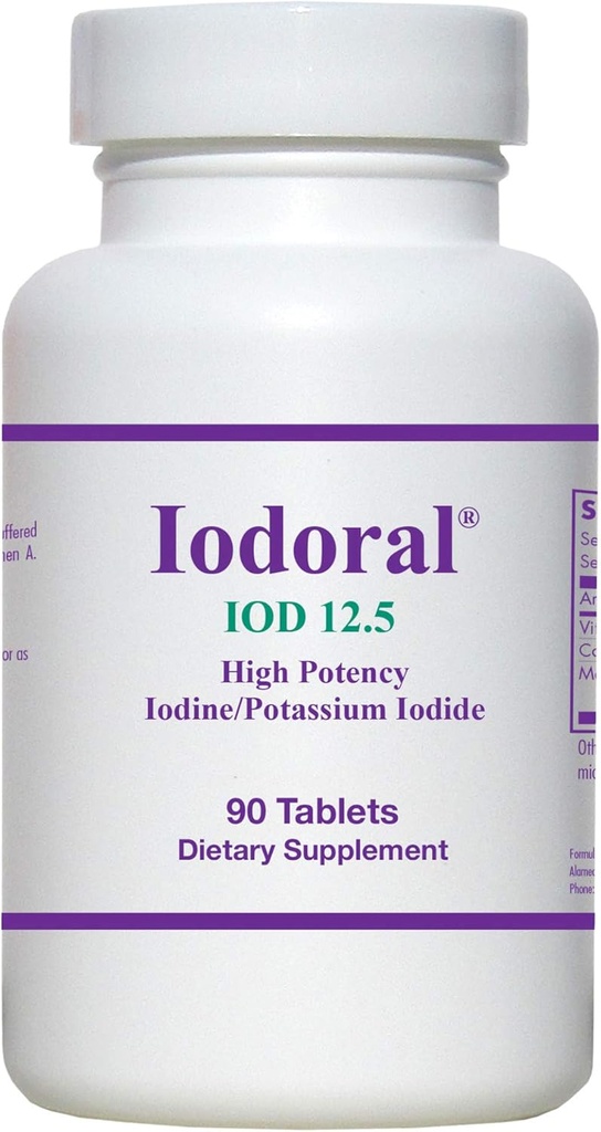OPTIMOX Iodoral High Potency Iodine Potassium Iodide Thyroid Support Suplemento