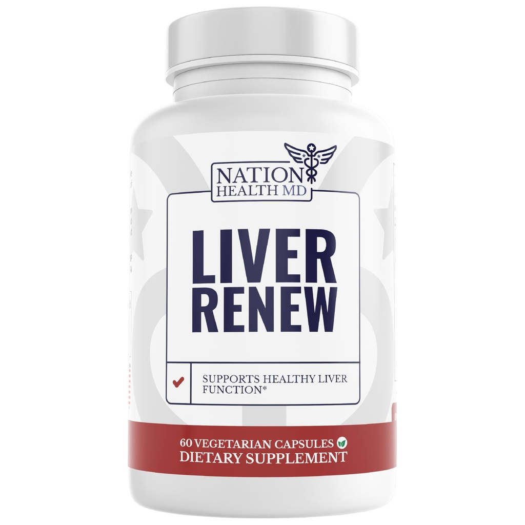 Liver Renew - Liver Cleanse Detox " Repair - Liver Support Supplement with Artichoke Extract, Milk Thisle, Dandelion and Turmeric (1 Bottle)