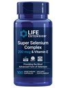 Complejo Super Selenio de Extensión de Vida, 200 mcg – 3 Formas de Selenio, Vitamina E – Salud Celular & Longevity Support – Gluten-Free, Non-GMO, Vegetariano, 1 Daily – 100 cápsulas