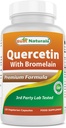 Mejores Naturales Quercetina con Cápsula Veggie Bromelain - 800 mg de Quercetina & 165 mg de Bromelain (2400 GDU/g), 120 Conde