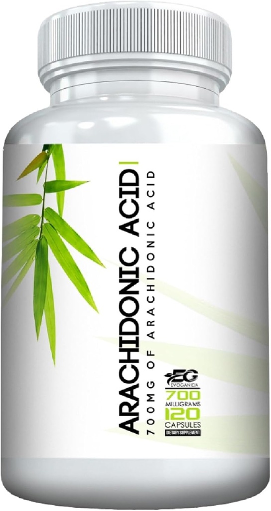 Ácido araquidonico - 700 MGS Por Serving - 120 Servings Por Bottle - Promueve Muscle y Stregth - Max Strength