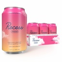 Recess Mood Magnesium &amp; Adaptogen Bebida, Calming Relax Beverage, 12 onzas (Raspberry Lemon, 12 pack)