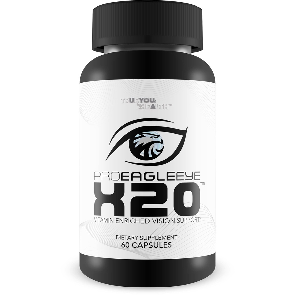 Pro EagleEye x20 - Visión enriquecida de vitaminas Soporte - Multi-Vitamin &amp; Mineral Vision Supplement - Aid Eye Sight & Eye Health - Pro Eagle Eye X20 Vitaminas para fortalecer la Visión - Detalles de Ayuda