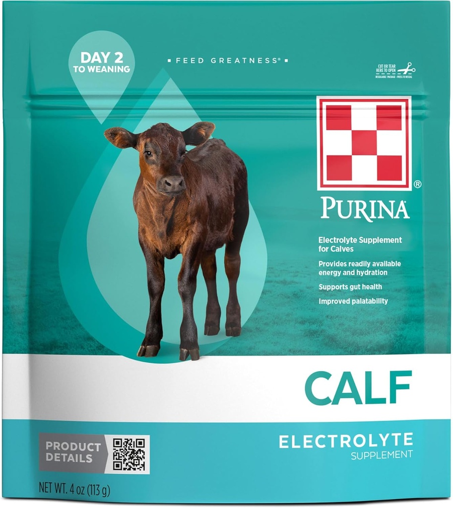 Purina® Calf Electrolyte tención 4 onzas (4 OZ) Pouch