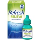 Refresh Relieva Lubricant Eye Drops, 0.33 Fl Oz Sterile, Packaging puede Vary