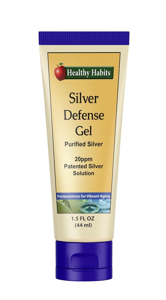 Habits saludables de plata Gel Purificado de plata colloidal tópico Gel con tecnología Nano