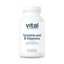 Vital Nutrients Tyrosine y B Vitaminas Silenciosos Tiroides, Inmunes y Nerve Soporte Fórmula Silencio Adrenal Soporte Complejo Silencioso Gluten, Dairy, Soy Gratis