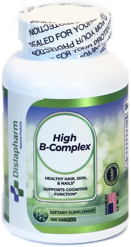 Alta B Complejo Vitaminas para Mujeres con Riboflavin, Vitamina B2, B6, B12, B1, Vitamina B Complejo Apoyo Cerebro Salud, Sistema Inmunitario, Pelo, Esquía &amp; Salud, Hueso, Soporte Energético Conjunto - 100 Tabletas
