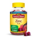 Nature Made Zinc Suplementos 30 mg Por Serving, Suplemento dietético para Immune Health and Antioxidant Support, 60 Zinc Gummies, 30 Day Supply