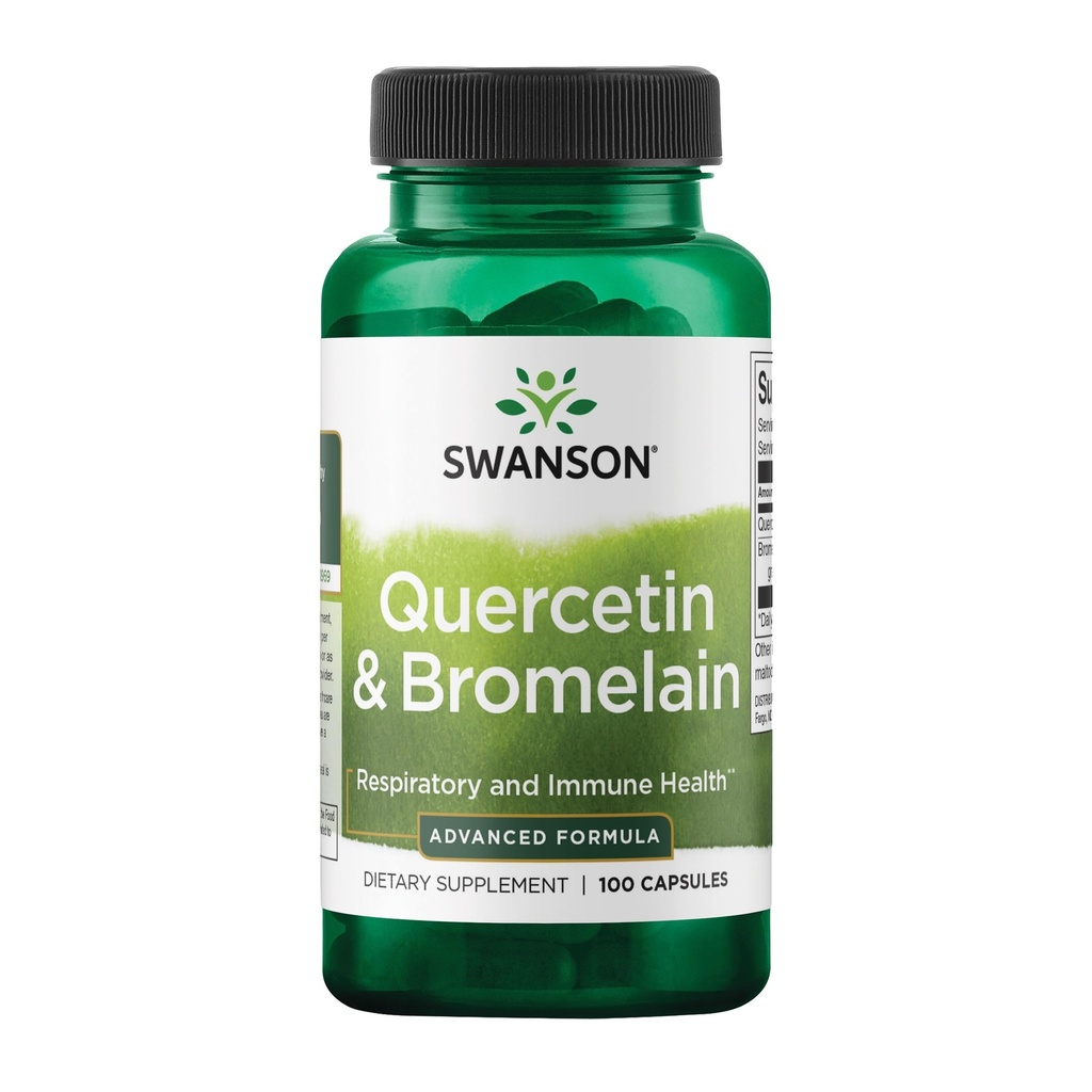 Swanson Quercetin & Bromelain, Respiratory Health, 250/78 mg, 100 Caps