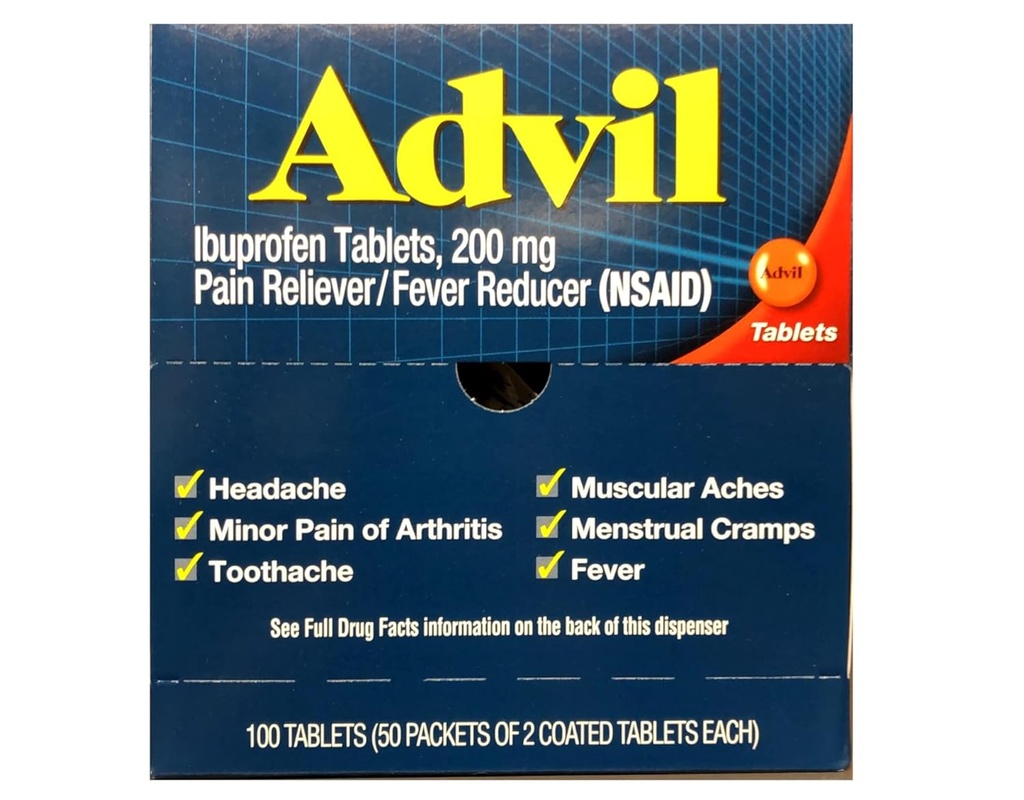 Alimentador de dolor advil / Relleno de mesa de recubrimiento
