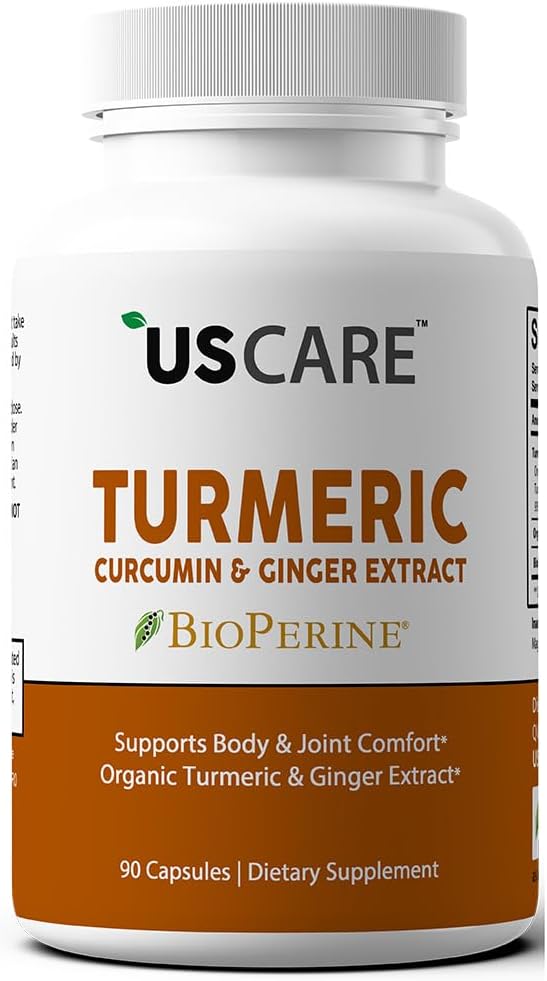 Curcumina Turmérica de USCare con Ginger ' 95% Curcuminoides " BioPerine