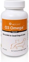 VetOne O3 Omega Soft Gel para gatos &amp; perros pequeños - esencial Fatty Acid Support - Skin & Coat Suplemento - 60 cápsulas